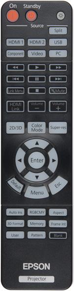 Проектор Epson EH-TW9100, пульт ДУ