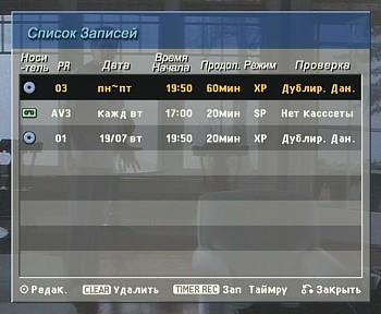 Record, Scheduler