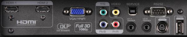 Проектор Optoma HD91, интерфейсы Проектор Optoma HD91, интерфейсы