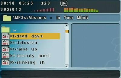 MP3 navigation