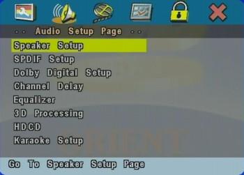 Setup, audio