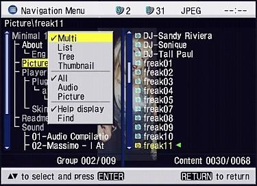 MP3 navigation
