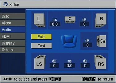Setup, audio