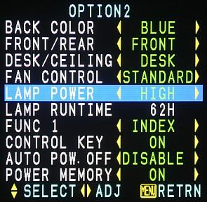 Menu, OPTION2