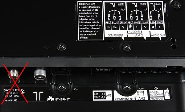 Плазменный телевизор Panasonic Viera TX-PR50GT30, разъемы
