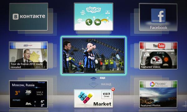 Главное меню VIERA Connect