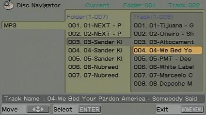 MP3 navigation