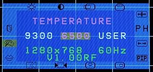 menu, color temperature