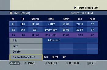 Record, Scheduler