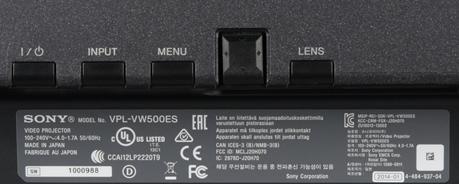 Проектор Sony VPL-VW500ES, кнопки управления Проектор Sony VPL-VW500ES, кнопки управления