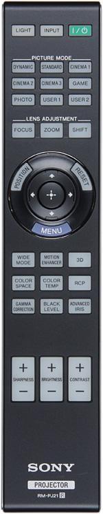 Проектор Sony VPL-VW95ES, пульт ДУ