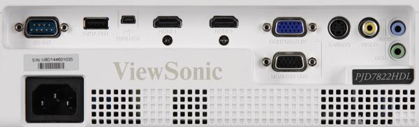 DLP-проектор ViewSonic PJD7822HDL, разъемы DLP-проектор ViewSonic PJD7822HDL, разъемы