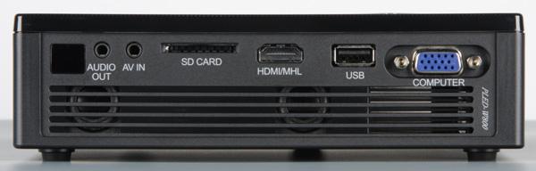 DLP-проектор ViewSonic PLED-W800, вид сзади
