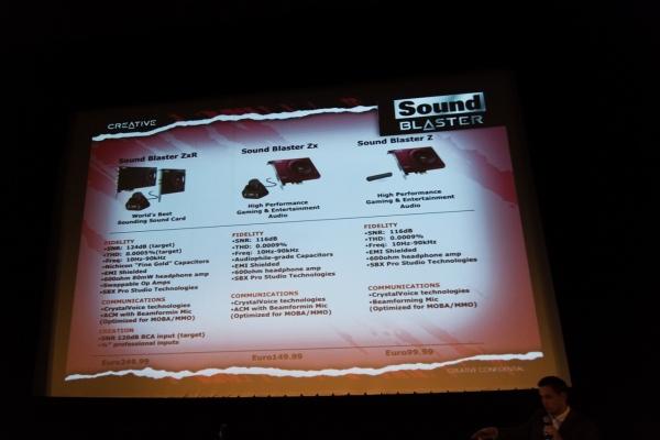 Презентация новых продуктов Creative Sound Blaster