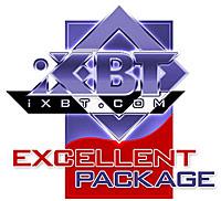 Excellent Package - iXBT.com Editors Award