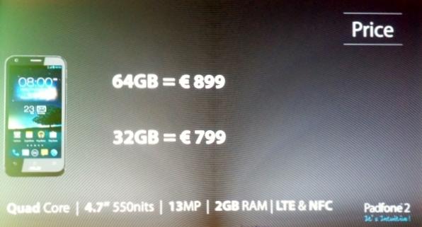 Презентация Asus Padfone2 в Милане