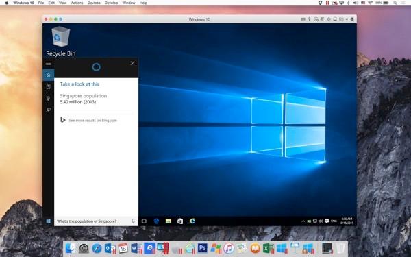 Скриншот Parallels Desktop 11