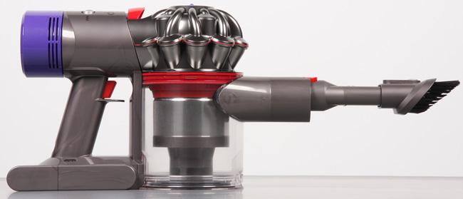 Пылесос Dyson V8 Absolute, вид справа Пылесос Dyson V8 Absolute, вид справа
