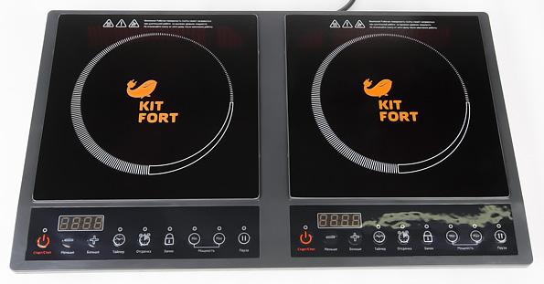 двухконфорочная индукционная плита Kitfort KT-109
