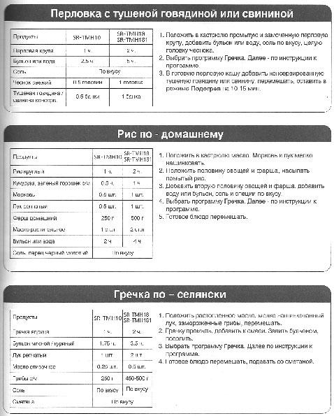 мультиварка Panasonic SR-TMH18