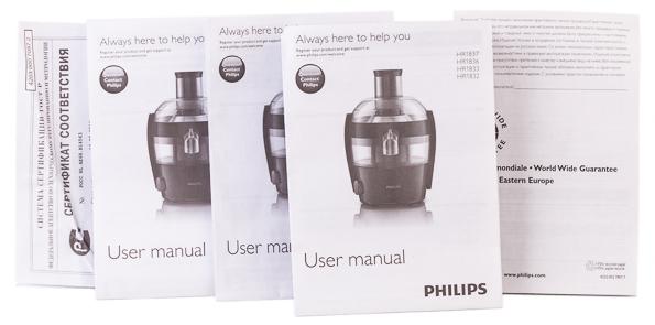 Центробежная соковыжималка Philips HR1836