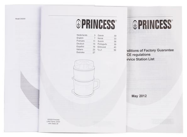 Электрическая соковыжималка для цитрусовых Princess 202020