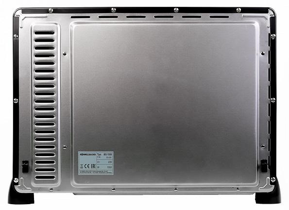 Компактная электрическая духовка Rommelsbacher BG 1550 с грилем и конвекцией