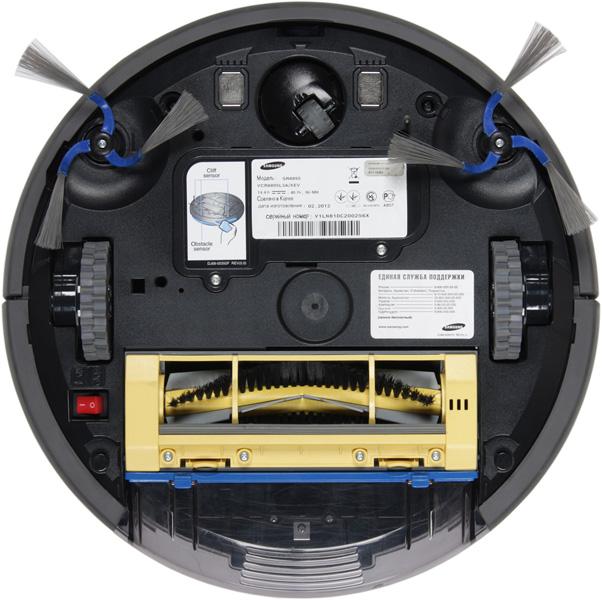 Робот-пылесос Samsung Navibot Silencio SR8895, вид снизу Робот-пылесос Samsung Navibot Silencio SR8895, вид снизу