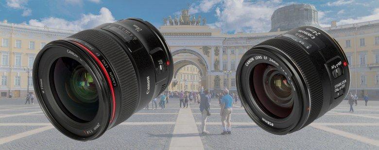 Широкоугольные объективы Canon EF 24mm f/1.4L II USM и Canon EF 24mm f/2.8 IS USM:, фото 1