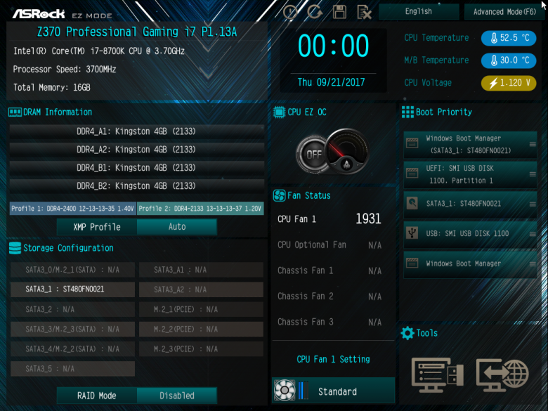 Материнская плата ASRock Fatal1ty Z370 Professional Gaming i7:, фото 26