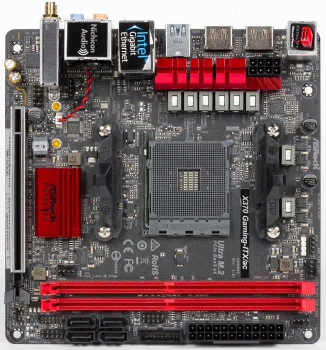 Материнская плата ASRock Fatal1ty X370 Gaming-ITX/ac на чипсете AMD X370:, фото 2