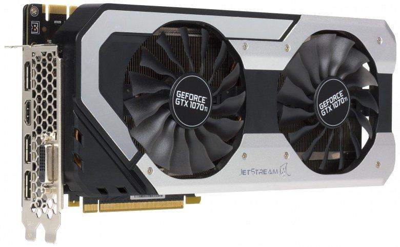Видеоускоритель Palit GeForce GTX 1070 Ti Super Jetstream (8 ГБ):, фото 1