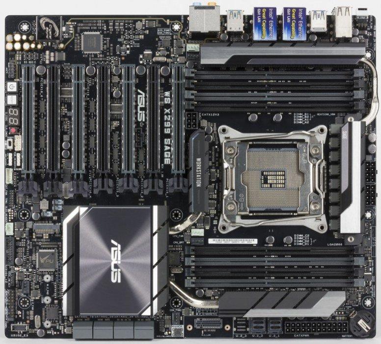 Материнская плата для рабочих станций Asus WS X299 Sage на чипсете Intel X299:, фото 5