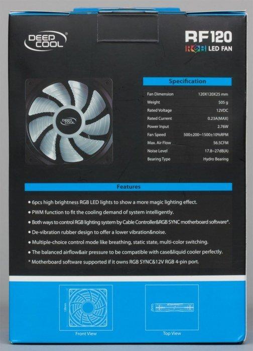Комплект вентиляторов Deepcool RF 120 — 3 in 1:, фото 2