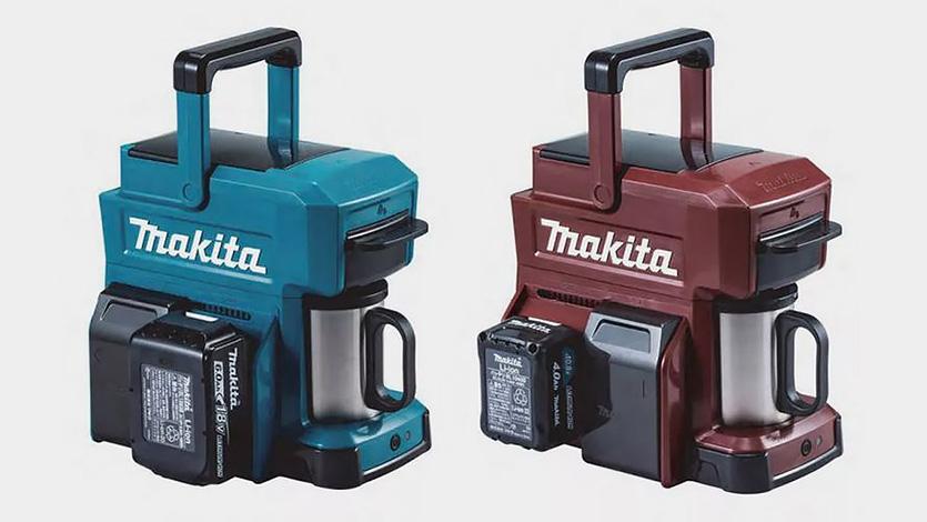 Портативная кофеварка Makita CM501D не боится воды и питается от аккумуляторов для электроинструментов, фото 2