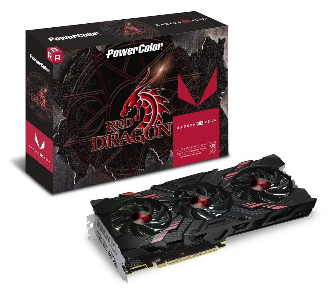 Видеокарта PowerColor Red Dragon RX VEGA 56 8GB не удивляет частотами, но порадует системой охлаждения, фото 1