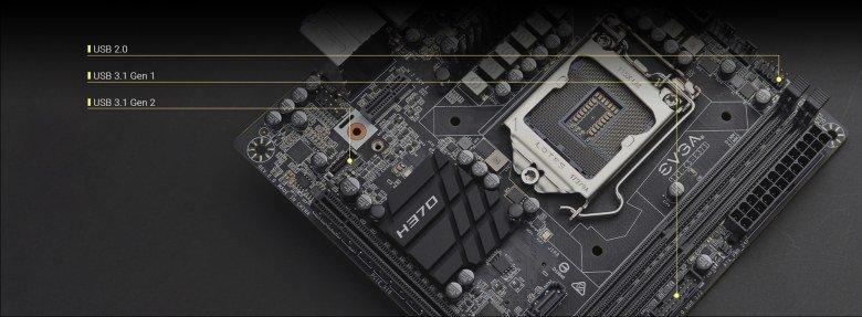 Системная плата EVGA H370 Stinger позиционируется как основа для HTPC или игрового ПК