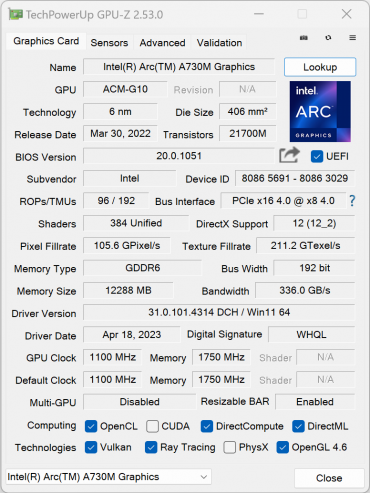Игровой ноутбук Intel NUC X15 (LAPAC71H) с Intel Core i7-12700H и Intel Arc A730M:, фото 97