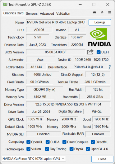 Игровой ноутбук Acer Predator Helios Neo 18 PHN18-71-91YU с Intel Core i9-14900HX и Nvidia GeForce RTX 4070:, фото 99