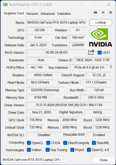Портативная рабочая станция Acer Swift X 14 (SFX14-72G-72DH), фото 91