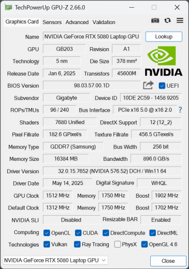 Игровой ноутбук Gigabyte Aorus Master 16 AM6H BYH, фото 101