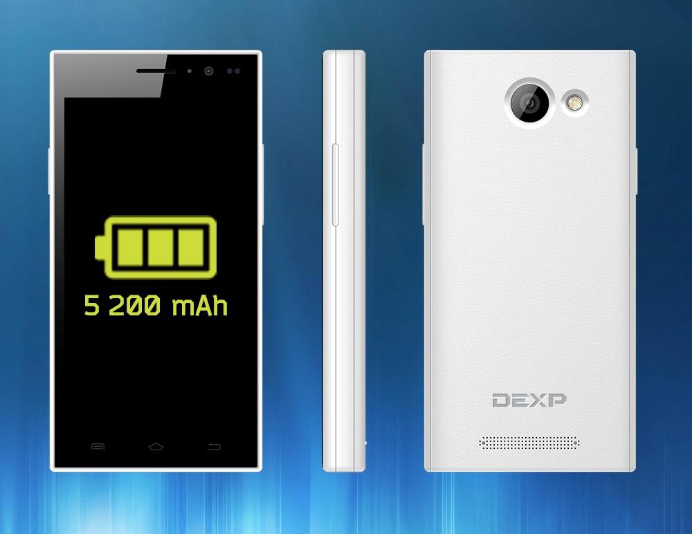 Смартфоны c очень мощными аккумуляторами DEXP Ixion:, фото 1