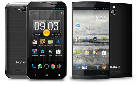 Highscreen smartphones