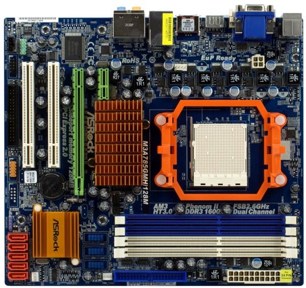 ASRock M3A785GMH/128M на чипсете AMD 785G (Socket AM3), фото 1