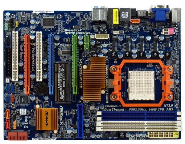 ASRock M3A785GXH/128M на чипсете AMD 785G (Socket AM3), фото 1