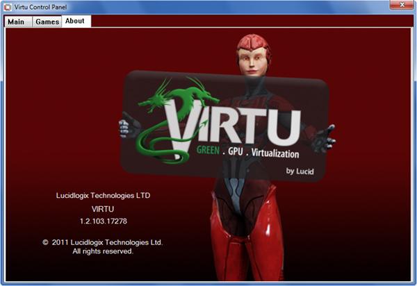 Версия драйвера Virtu