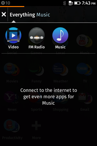 Скриншот BlackBerry 10 Скриншот BlackBerry 10