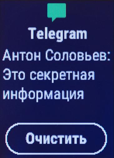 Снимок экрана Garmin vivoactive HR