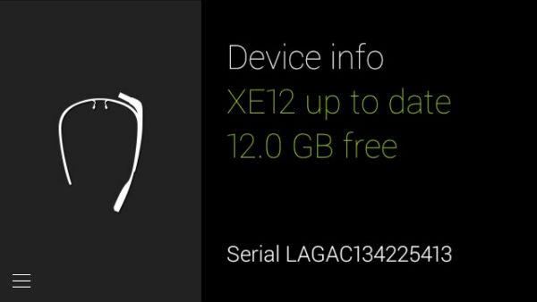 Снимок экрана умных очков Google Glass 2.0 Explorer Edition