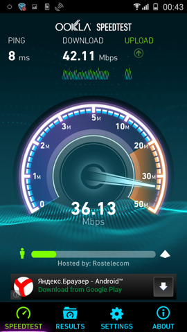 Обзор Gionee Elife E7. Скриншоты. Скорость Wi-Fi